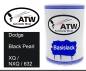 Preview: Dodge, Black Pearl, XQ / NXQ / 632: 500ml Lackdose, von ATW Autoteile West.